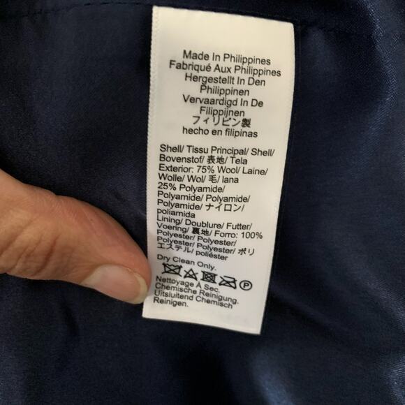 J. Crew Evening Blazer-Jacket in Italian Double-Cloth Wool Blend Size 24 - Picture 10 of 10